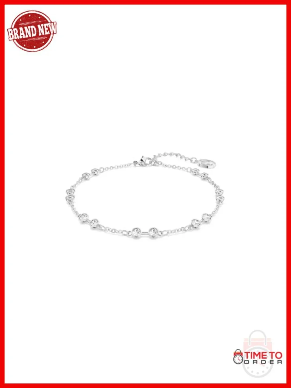Swarovski Remix Strand Bracelet - Rhodium Finish, Crystal, Lobster Claw